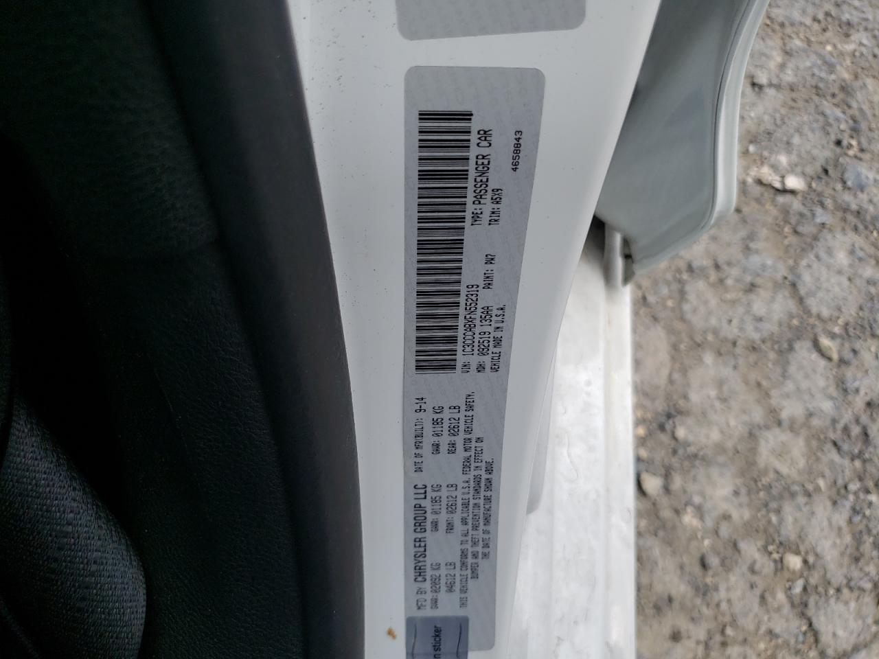 2015 Chrysler 200 Limited VIN: 1C3CCCABXFN552319 Lot: 64092575