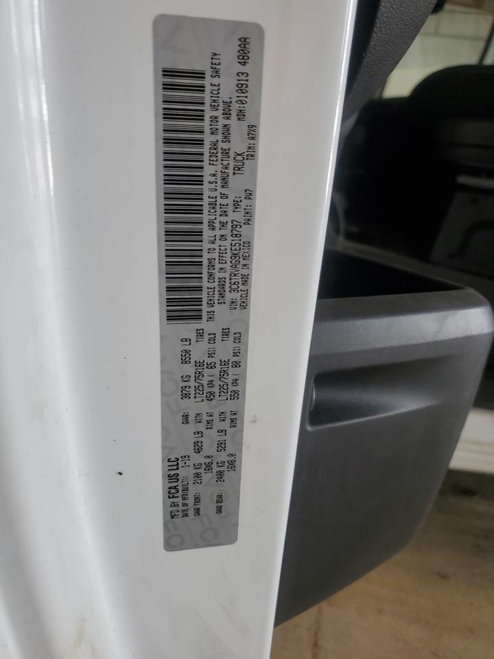 2019 Ram Promaster 1500 1500 Standard VIN: 3C6TRVAG9KE518797 Lot: 63782915