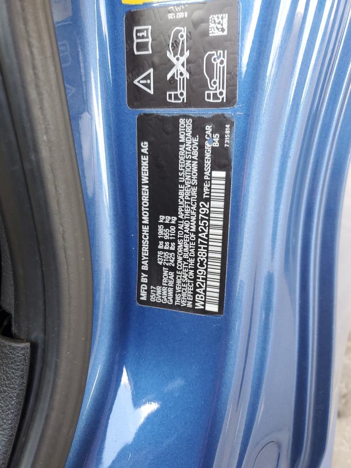 wba2h9c38h7a25792 WBA2H9C38H7A25792 2017 BMW 230Xi