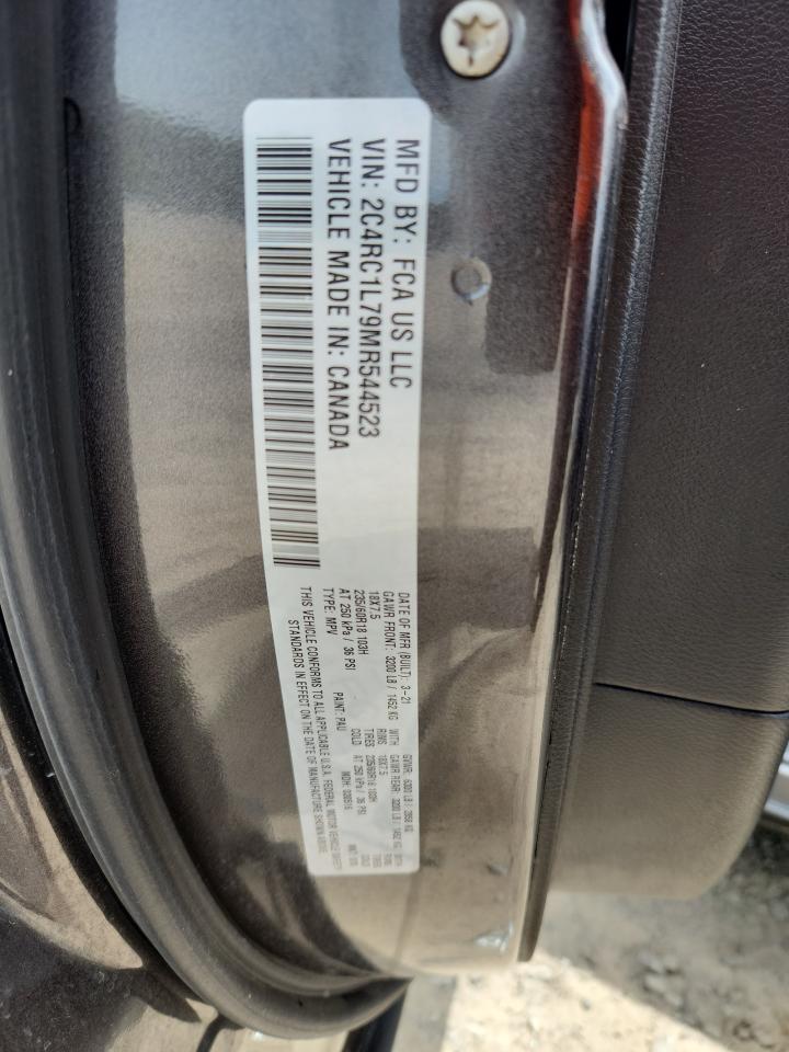 2021 Chrysler Pacifica Hybrid Touring L VIN: 2C4RC1L79MR544523 Lot: 63441235