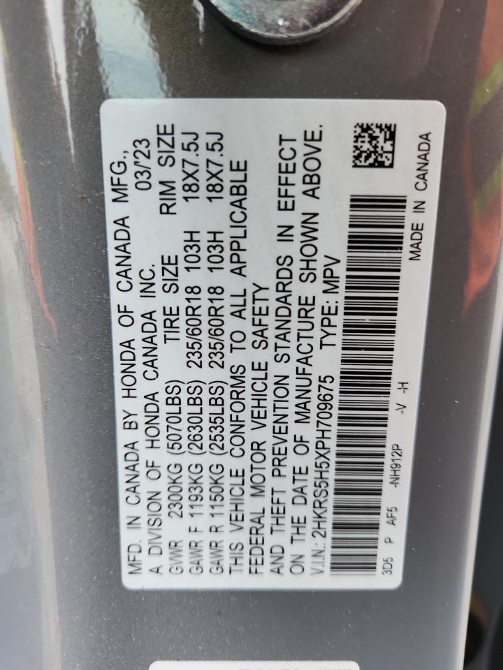 2023 Honda Cr-V Sport VIN: 2HKRS5H5XPH709675 Lot: 64387435