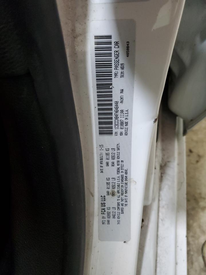 2015 Chrysler 200 Limited VIN: 1C3CCCAB4FN646440 Lot: 66081655