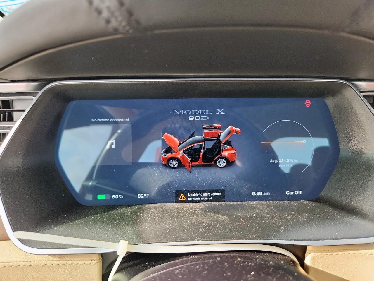 2016 Tesla Model X VIN: 5YJXCAE24GF005011 Lot: 63473885