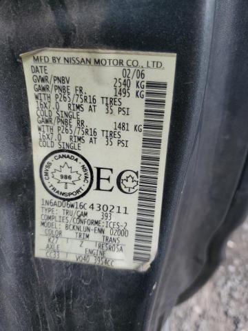 2006 NISSAN FRONTIER KING CAB LE  
