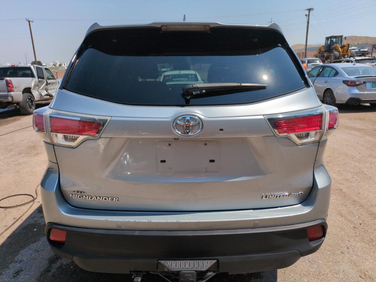 2015 Toyota Highlander Limited VIN: 5TDDKRFH1FS117413 Lot: 65012045