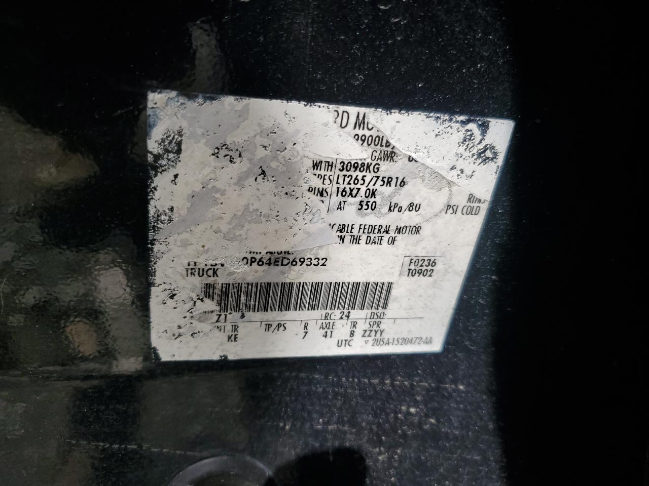2004 Ford F350 Srw Super Duty VIN: 1FTSW30P64ED69332 Lot: 64778195