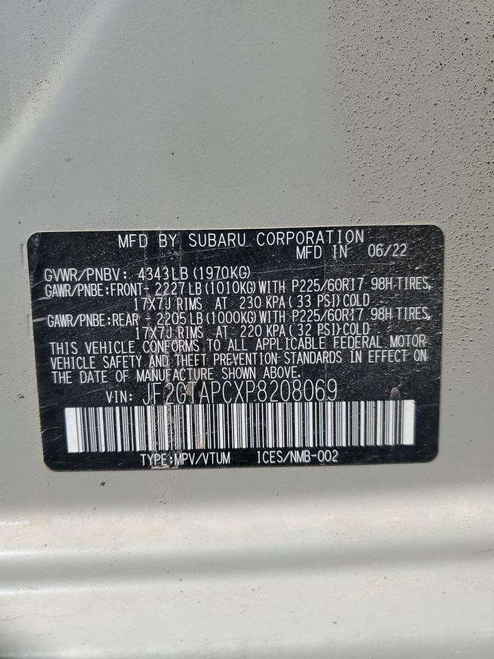 2023 Subaru Crosstrek Premium VIN: JF2GTAPCXP8208069 Lot: 64579615
