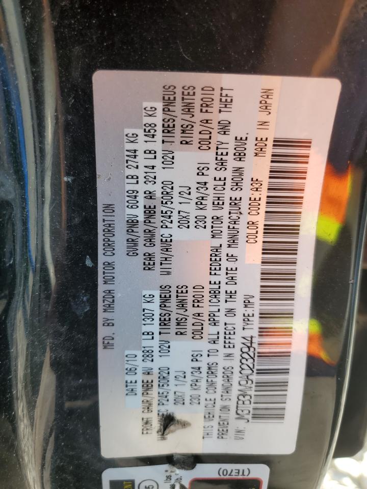 2010 Mazda Cx-9 VIN: JM3TB3MV9A0232944 Lot: 62576915