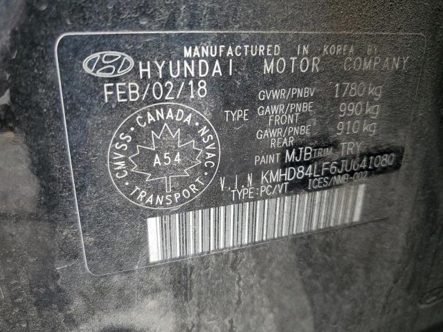 2018 HYUNDAI ELANTRA SEL  