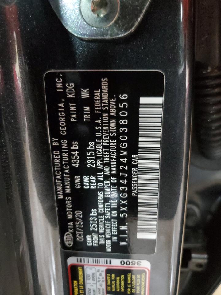 2021 Kia K5 Ex VIN: 5XXG34J24MG038056 Lot: 65463415