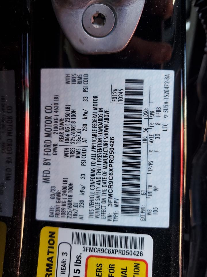 2023 Ford Bronco Sport Outer Banks VIN: 3FMCR9C6XPRD50426 Lot: 63629315