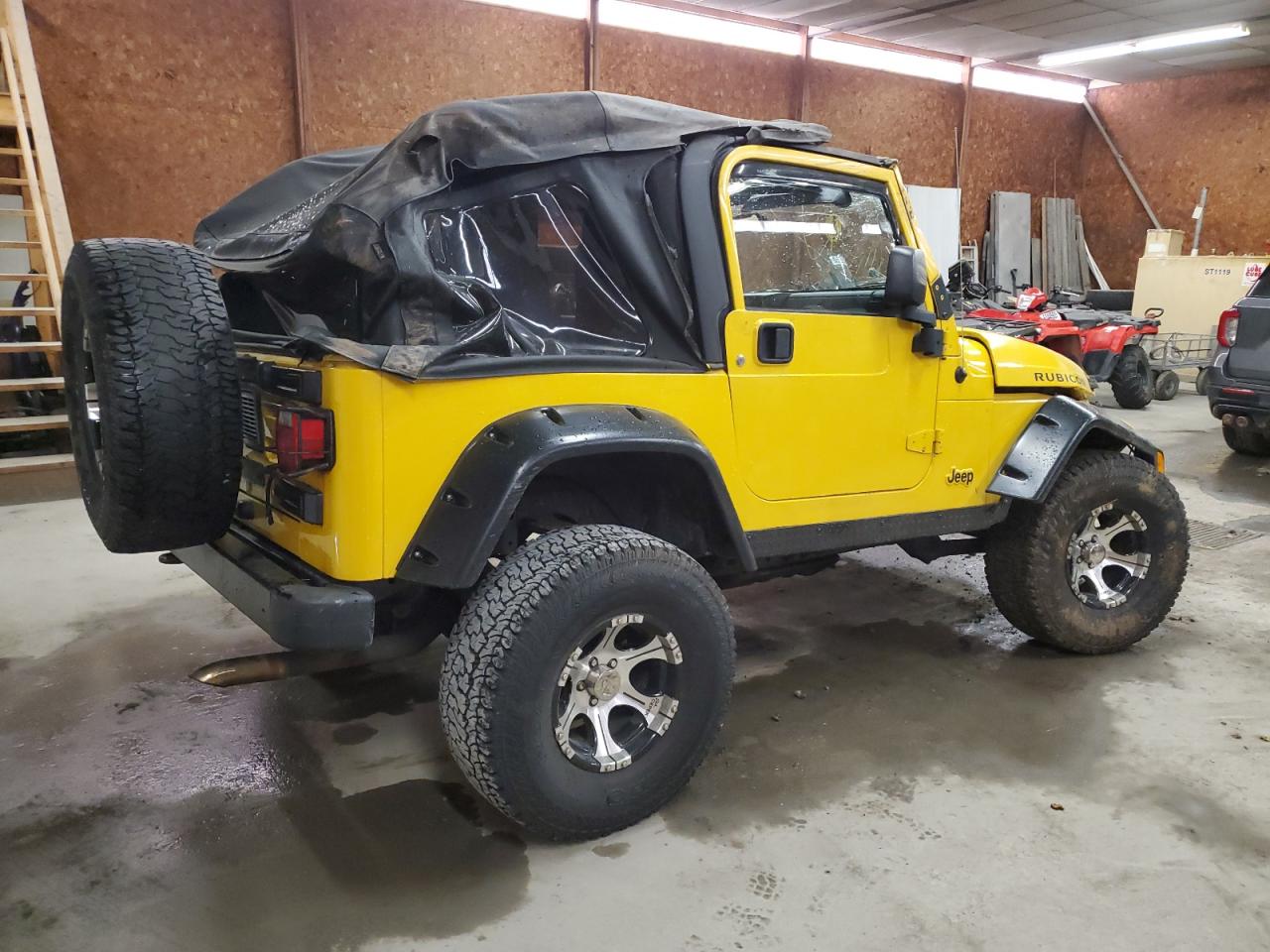 2005 Jeep Wrangler / Tj Rubicon yellow null gas 1J4FA69S05P384188 photo #4