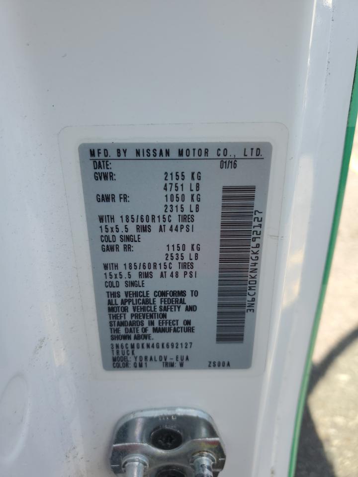 2016 Nissan Nv200 2.5S VIN: 3N6CM0KN4GK692127 Lot: 64767505