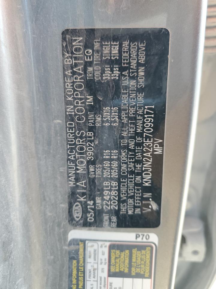 2014 Kia Soul VIN: KNDJN2A23E7099171 Lot: 65296145