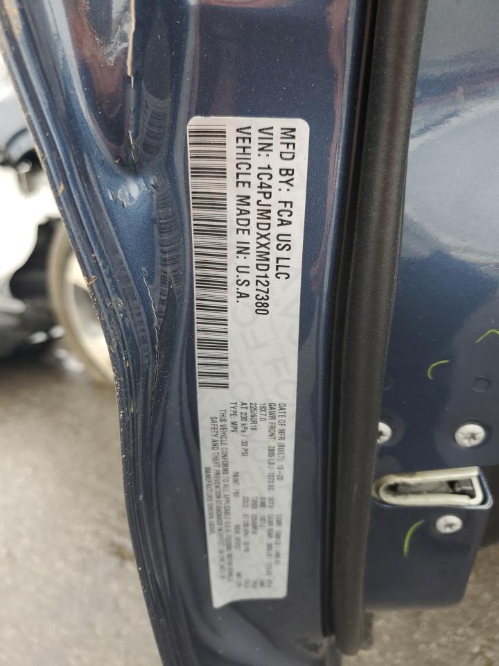 2021 Jeep Cherokee Limited VIN: 1C4PJMDXXMD127380 Lot: 63461805