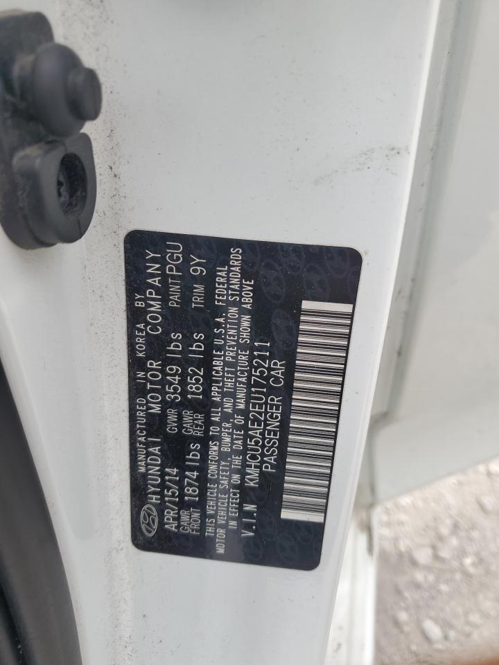 2014 Hyundai Accent Gls VIN: KMHCU5AE2EU175211 Lot: 63387955