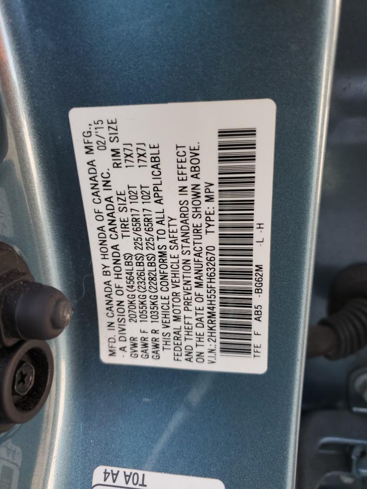 2015 Honda Cr-V Ex VIN: 2HKRM4H55FH632670 Lot: 64066565