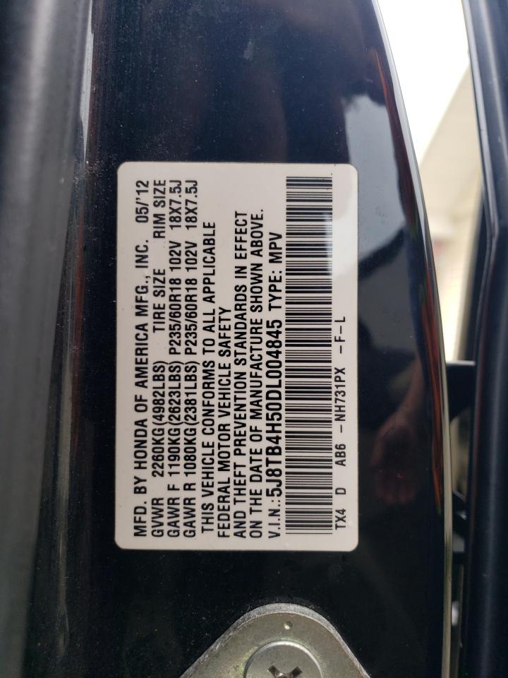 2013 Acura Rdx Technology VIN: 5J8TB4H50DL004845 Lot: 62557315