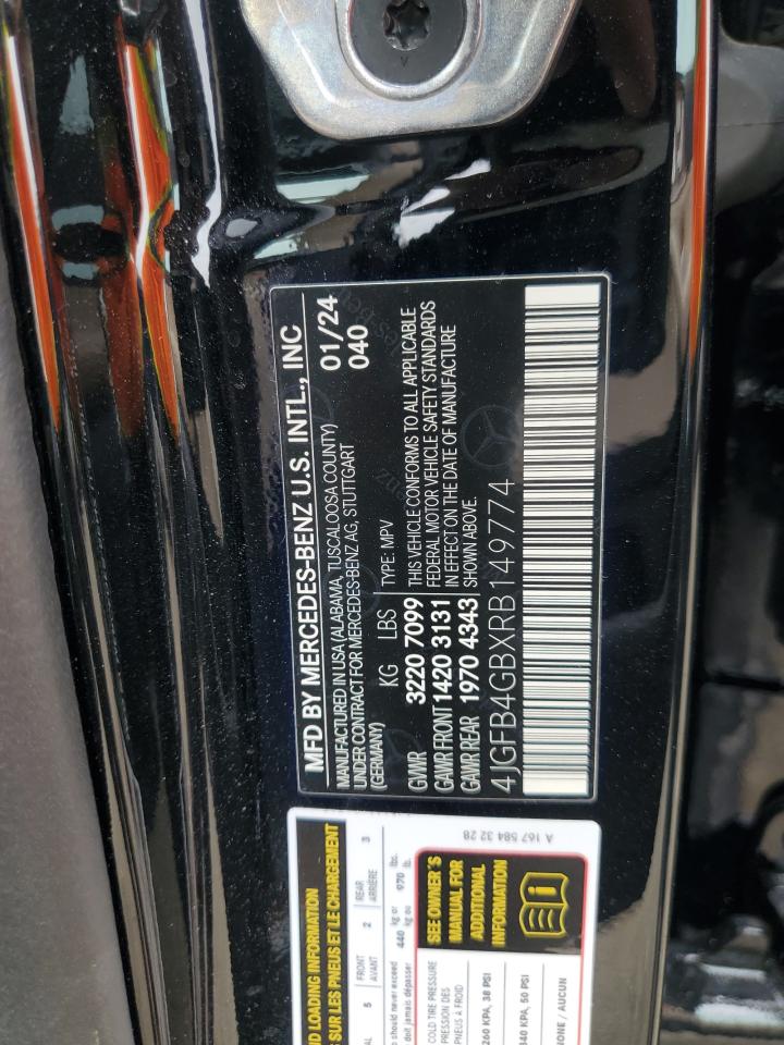 2024 Mercedes-Benz Gle 450E 4Matic VIN: 4JGFB4GBXRB149774 Lot: 64645095
