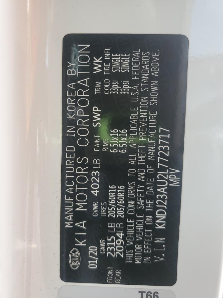 2020 Kia Soul Lx VIN: KNDJ23AU2L7723717 Lot: 63600175