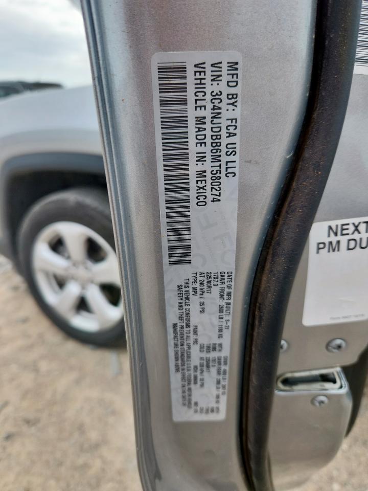 2021 Jeep Compass Latitude VIN: 3C4NJDBB6MT580274 Lot: 63085195