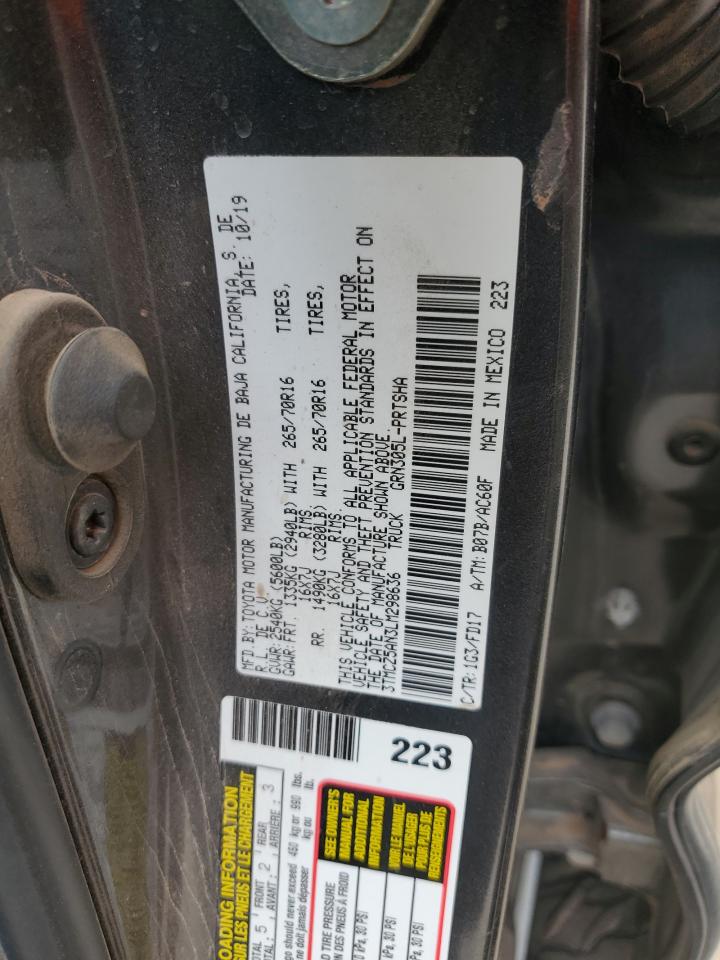 2020 Toyota Tacoma Double Cab VIN: 3TMCZ5AN3LM298636 Lot: 64780665