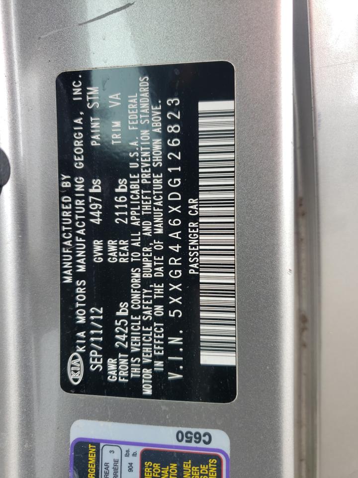 5xxgr4a6xdg126823 5XXGR4A6XDG126823 2013 Kia Optima Sx