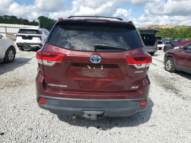  TOYOTA HIGHLANDER 2019 Бордовый