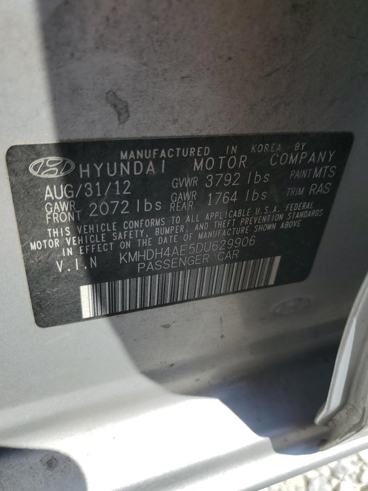 2013 Hyundai Elantra Gls VIN: KMHDH4AE5DU629906 Lot: 63670605