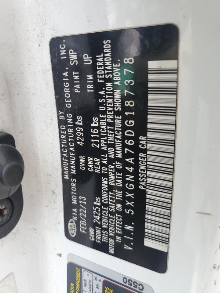5xxgn4a76dg187378 5XXGN4A76DG187378 2013 Kia Optima Ex