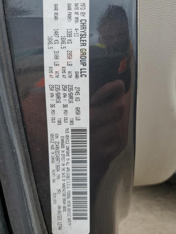 2011 Dodge Grand Caravan Mainstreet VIN: 2D4RN3DG4BR719684 Lot: 65146965