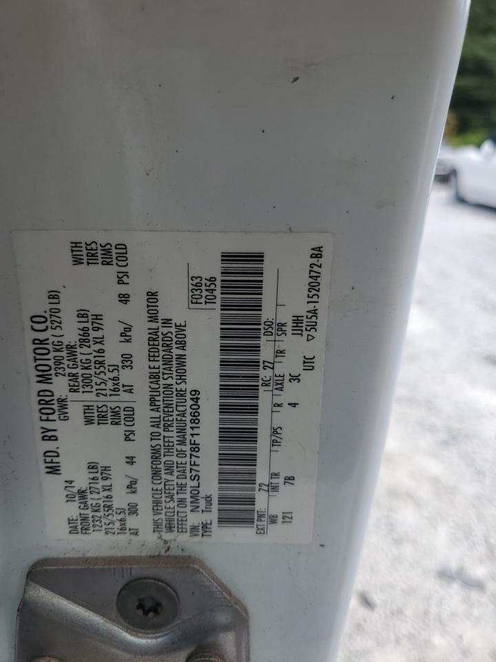 2015 Ford Transit Connect Xlt VIN: NM0LS7F78F1186049 Lot: 65084165