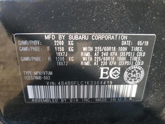 2019 SUBARU OUTBACK 3.6R LIMITED  