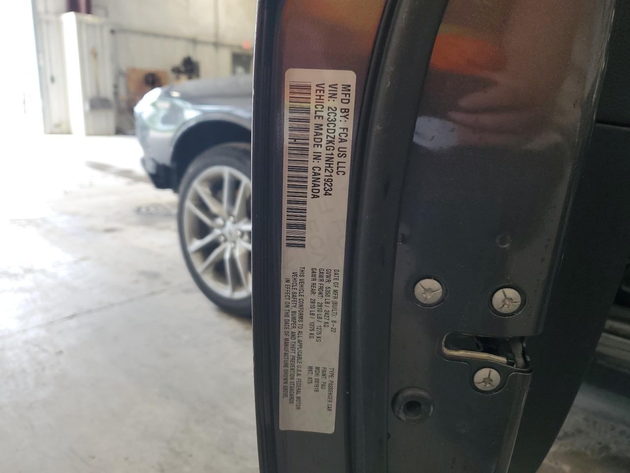 2022 Dodge Challenger Gt VIN: 2C3CDZKG1NH219234 Lot: 65573585