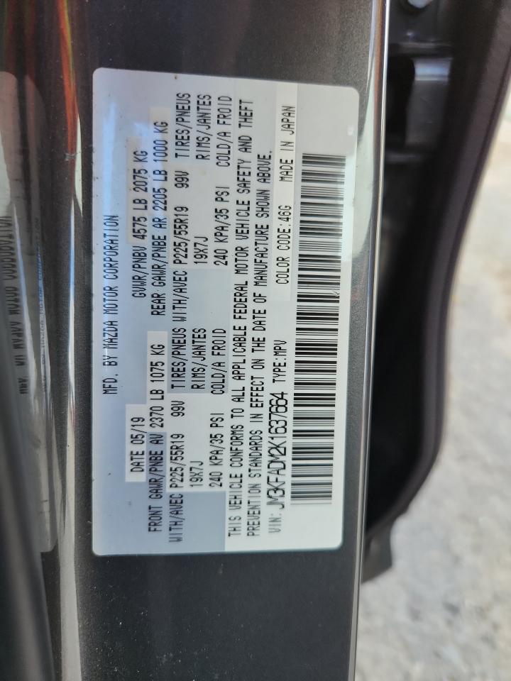 2019 Mazda Cx-5 Grand Touring VIN: JM3KFADM2K1637664 Lot: 63400975