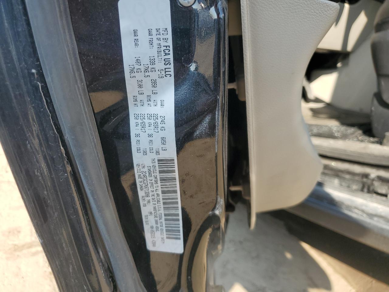 2019 Dodge Grand Caravan Sxt VIN: 2C4RDGCG7KR713208 Lot: 66256395