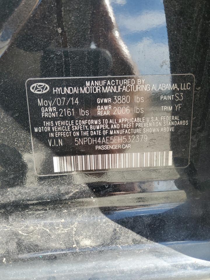 2014 Hyundai Elantra Se VIN: 5NPDH4AE5EH532379 Lot: 64622675