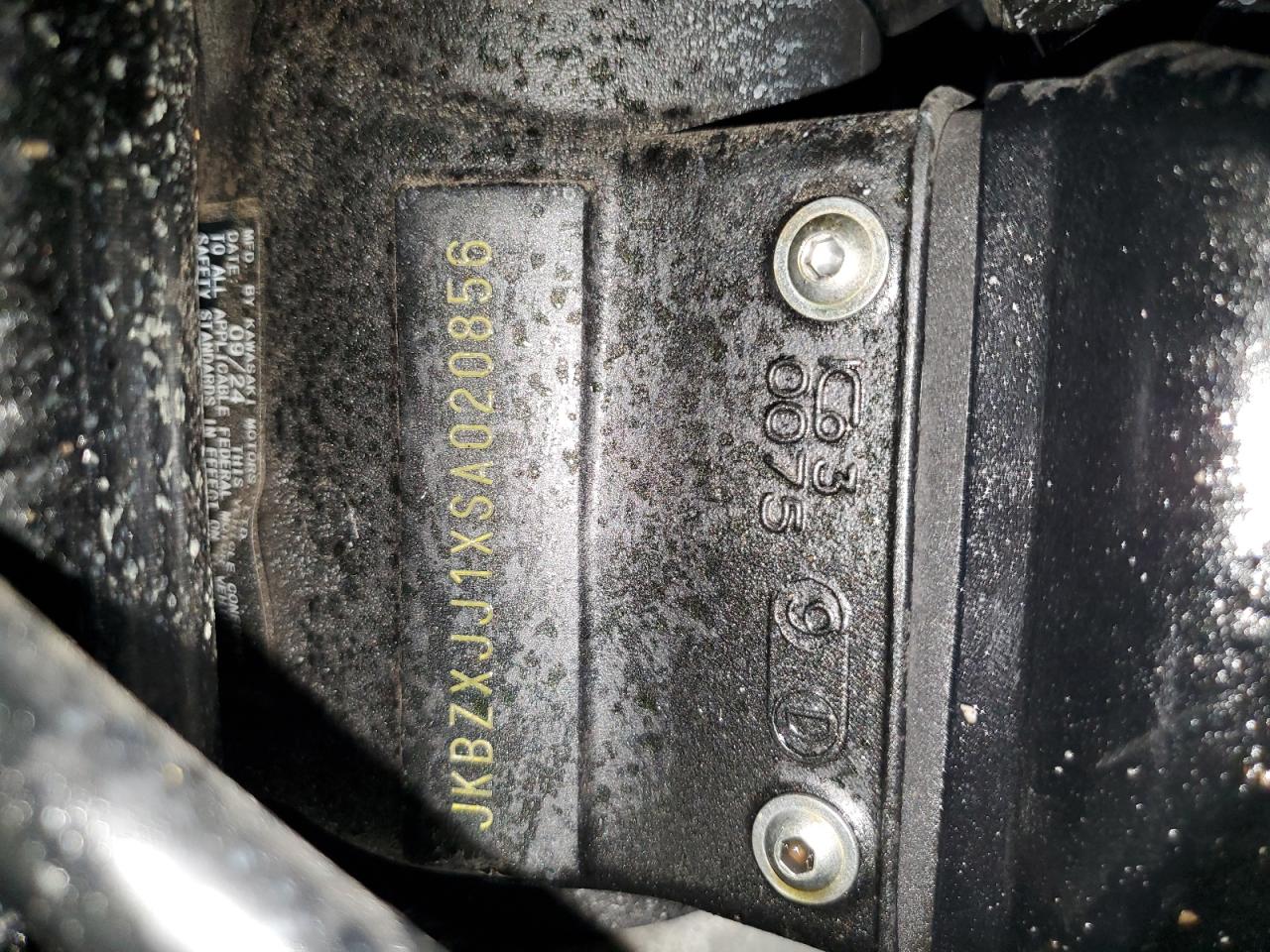 2025 Kawasaki Zx636 K VIN: JKBZXJJ1XSA020856 Lot: 63718525