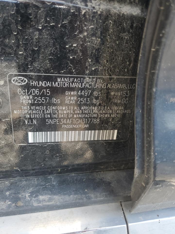 2016 Hyundai Sonata Sport VIN: 5NPE34AF1GH317788 Lot: 64503085