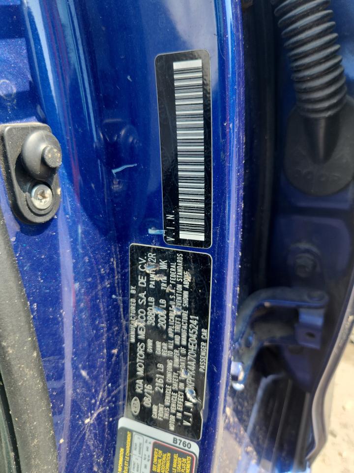 2017 Kia Forte Lx VIN: 3KPFK4A70HE045241 Lot: 63866855