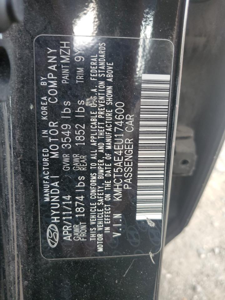 2014 Hyundai Accent Gls VIN: KMHCT5AE4EU174600 Lot: 62815495