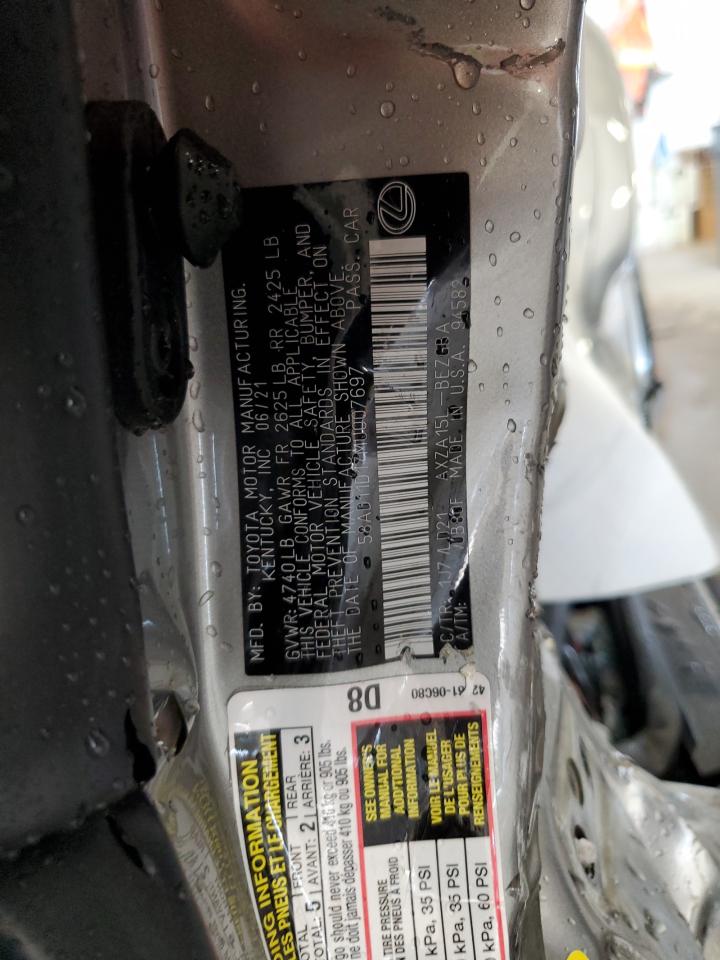 58ad11d17mu007697 58AD11D17MU007697 2021 Lexus Es 250 Base