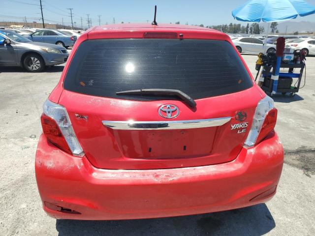  TOYOTA YARIS 2013 Czerwony