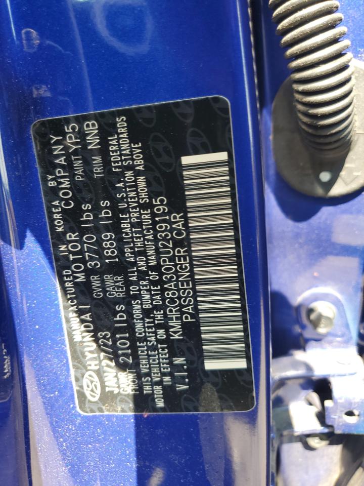 2023 Hyundai Venue Sel VIN: KMHRC8A30PU239195 Lot: 62968855