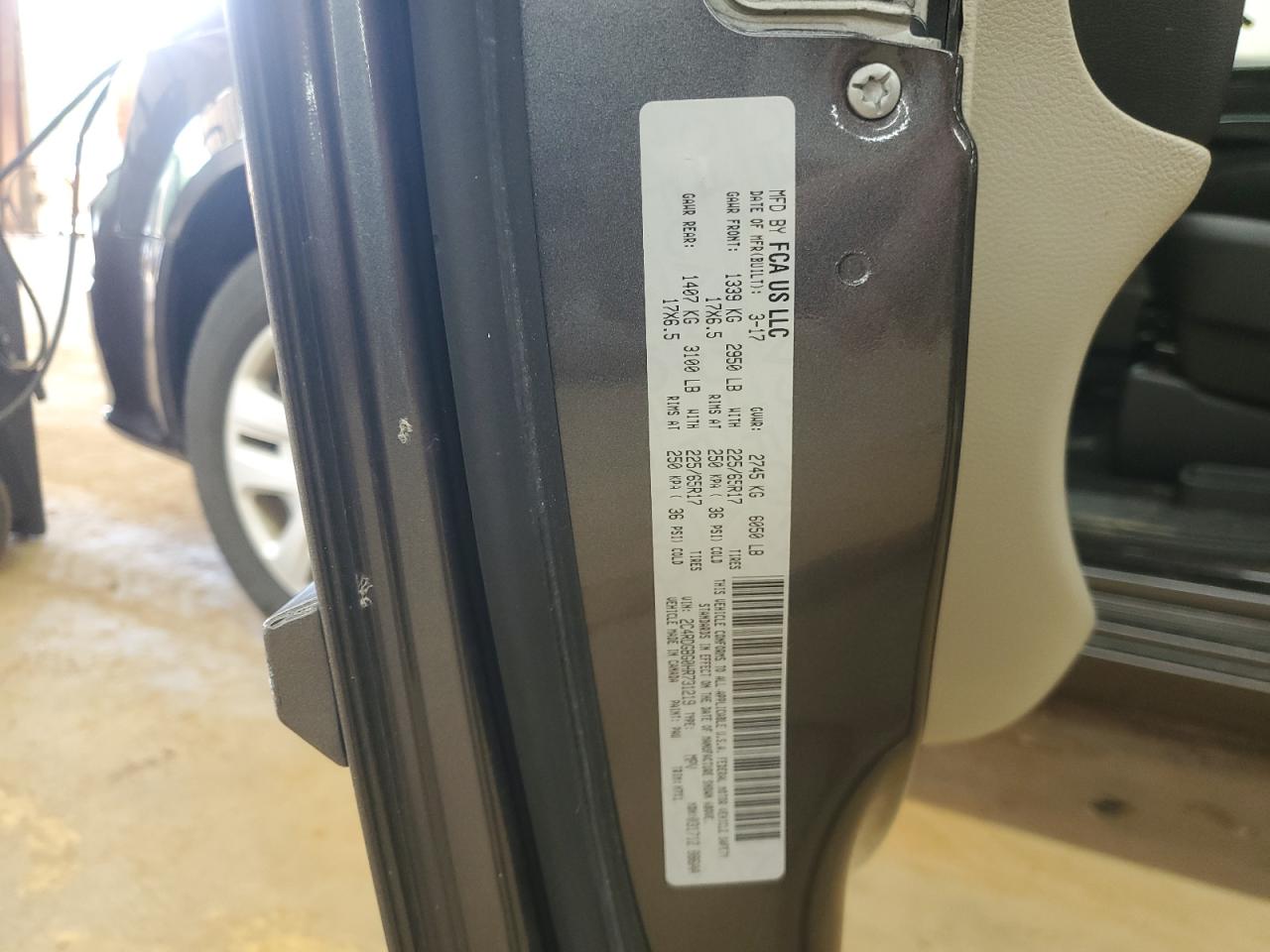 2017 Dodge Grand Caravan Se VIN: 2C4RDGBG0HR731219 Lot: 64839025