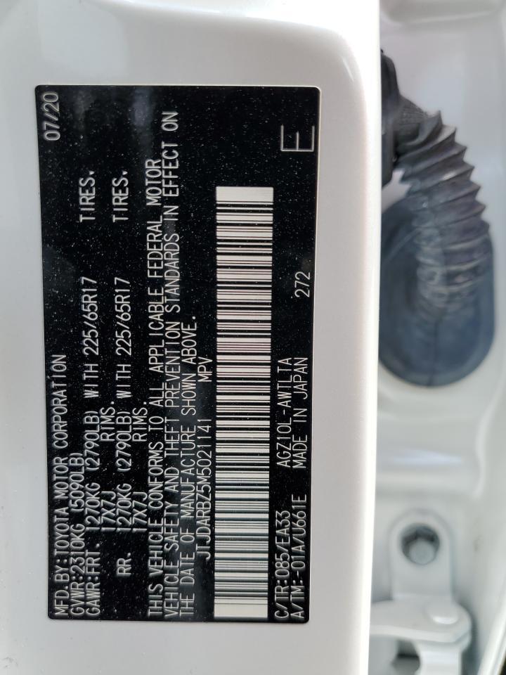 2021 Lexus Nx 300 Base VIN: JTJDARBZ5M5021141 Lot: 67043675