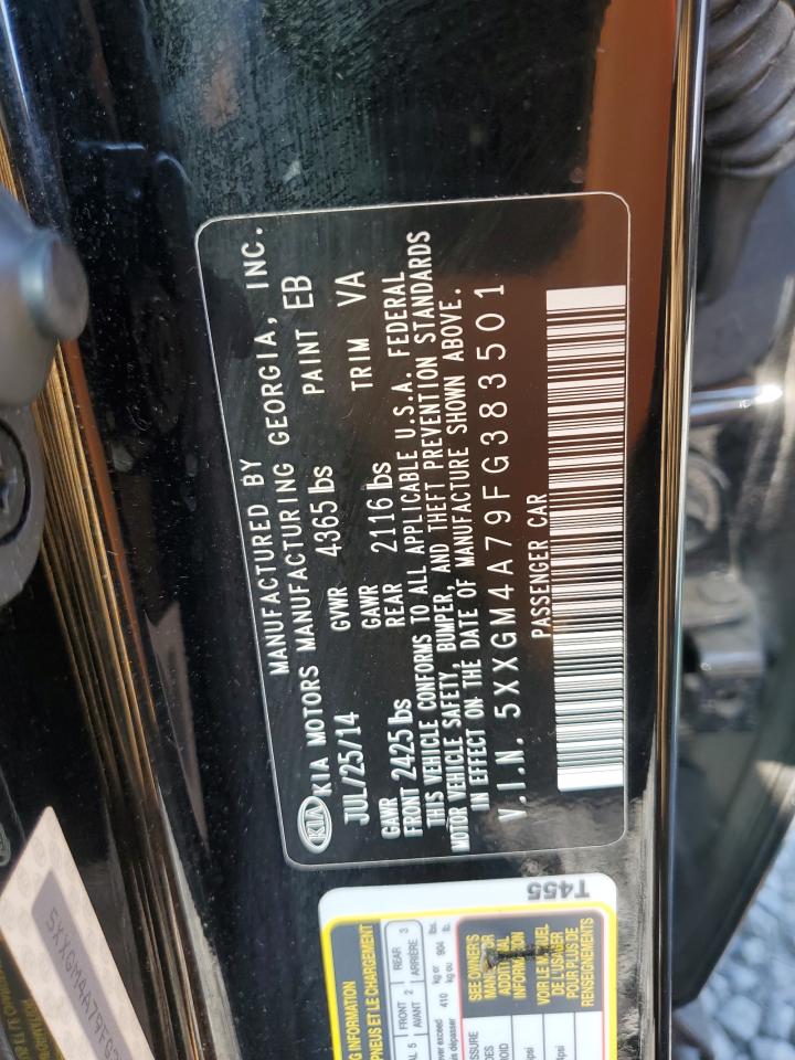 5xxgm4a79fg383501 5XXGM4A79FG383501 2015 Kia Optima Lx