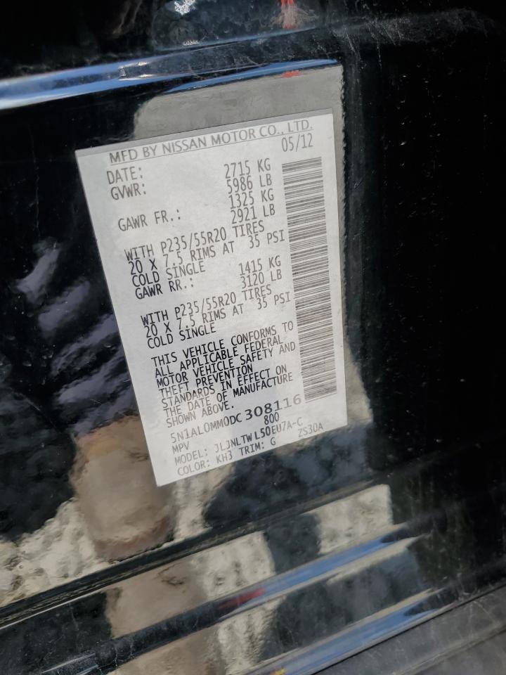 2013 Infiniti Jx35 VIN: 5N1AL0MM0DC308116 Lot: 63454825