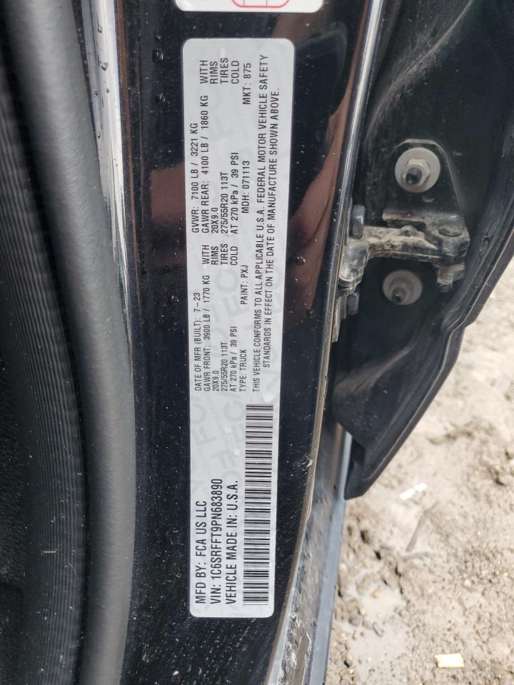 2023 Ram 1500 Big Horn/Lone Star VIN: 1C6SRFFT9PN683890 Lot: 64194205