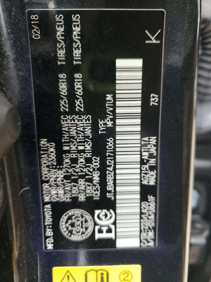 2018 Lexus Nx 300 Base VIN: JTJBARBZ4J2171066 Lot: 62074755